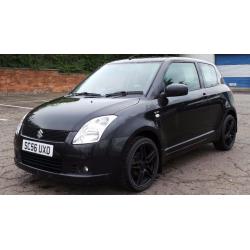 2007 56 SUZUKI SWIFT 1.5 VVTS GLX MOT 04/17 BLACK (CHEAP PART EX TO CLEAR)