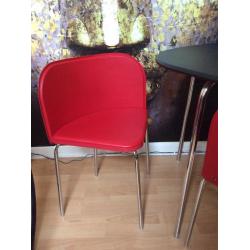 Small black kitchen table, 4 chairs