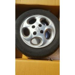 Peugeot 175/65 r14 alloys and tyres