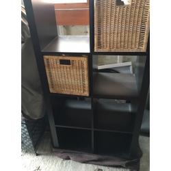 IKEA dark brown bookcase/shelving unit