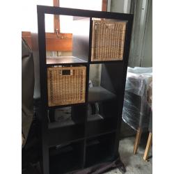 IKEA dark brown bookcase/shelving unit