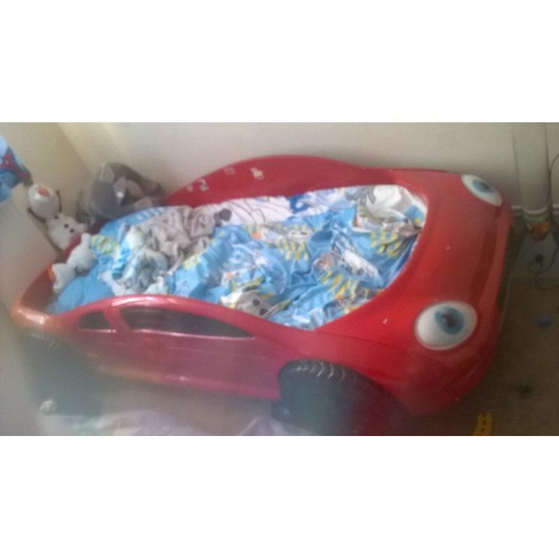 racing car shorty bed with mattress