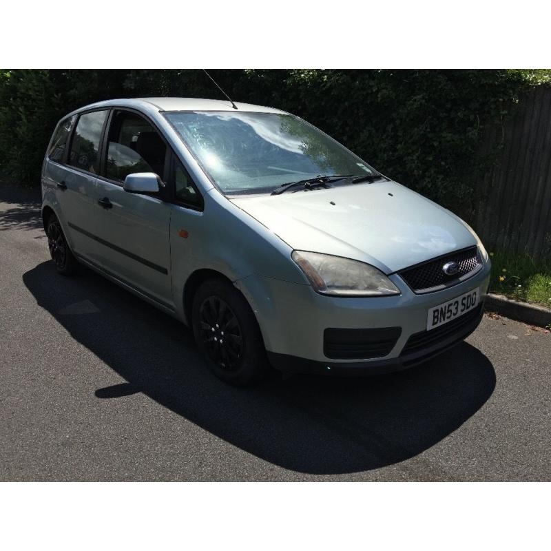 Ford Focus C-Max LX 1798cc Petrol 5 speed manual 5 door hatchback 53 Plate 26/09/2003 Green