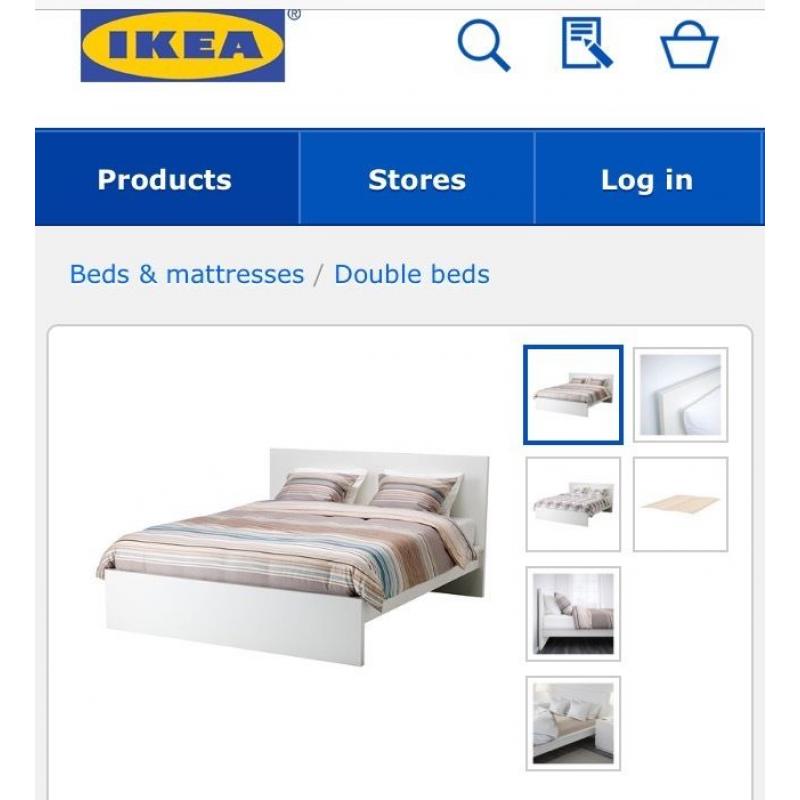 Almost new double bed for sale