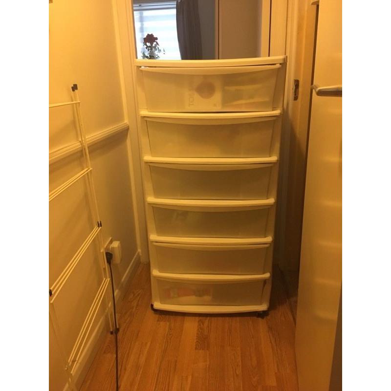 Plastic drawers storage