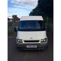 FORD TRANSIT SWB HIGH TOP T280 2.0 2003 WITH MOT LOW MILES EXCELLENT RUNNER, 100% RELIABLE