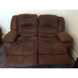 Reclining sofa set