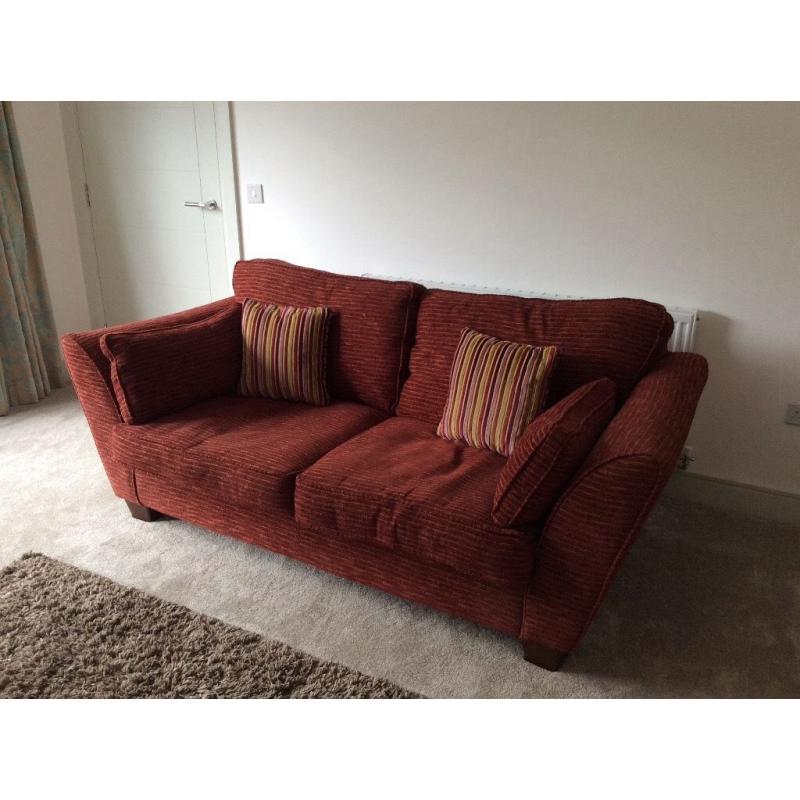 Red 3 Seater Sofa