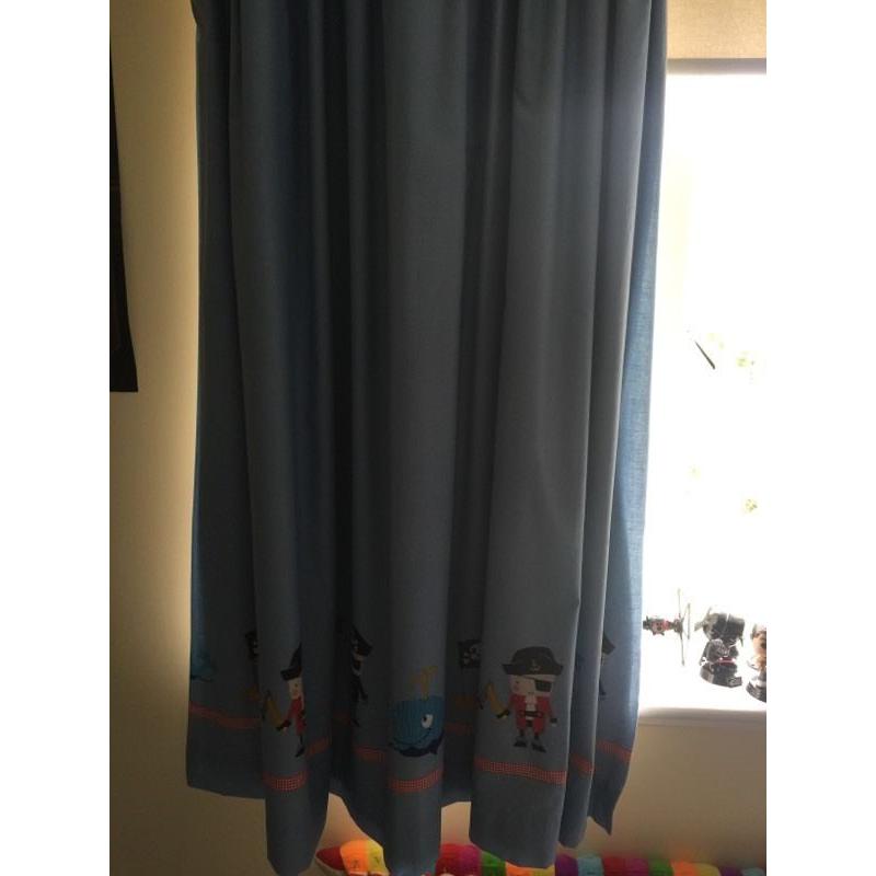 Next curtains (Pirate Ship Range) 54" drop. Standard width.