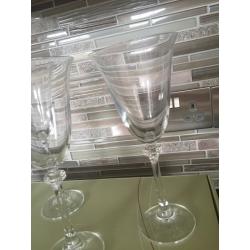 Galway crystal wine glasses NEW & boxed 4 Liberty goblet - wedding present ??