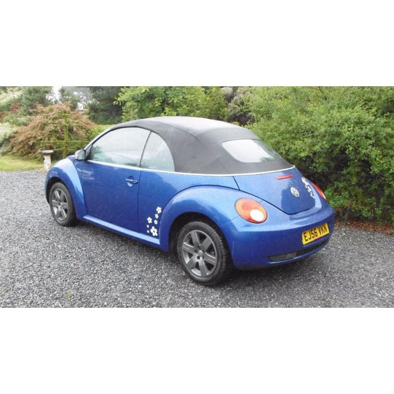 2006 VW Beetle convertable 1.6 , immaculate, fsh inc cambelt, long MOT, electric roof