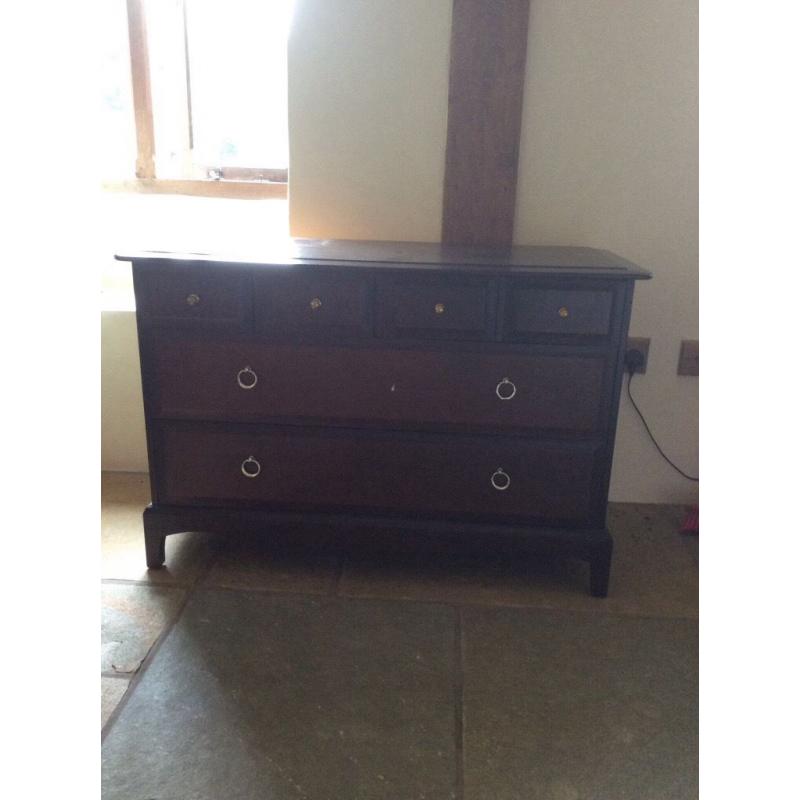 Stag chest of drawers four over two drawers sound condition