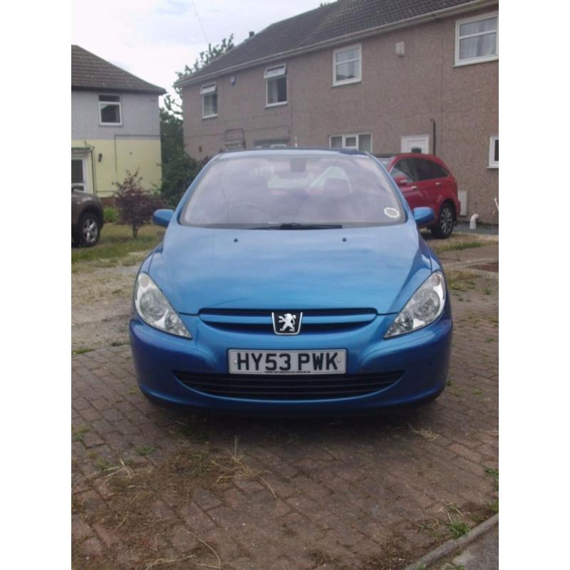 2003 BLUE PEUGEOT 307 XSI 3 DOOR HATCHBACK GOOD RUNNER