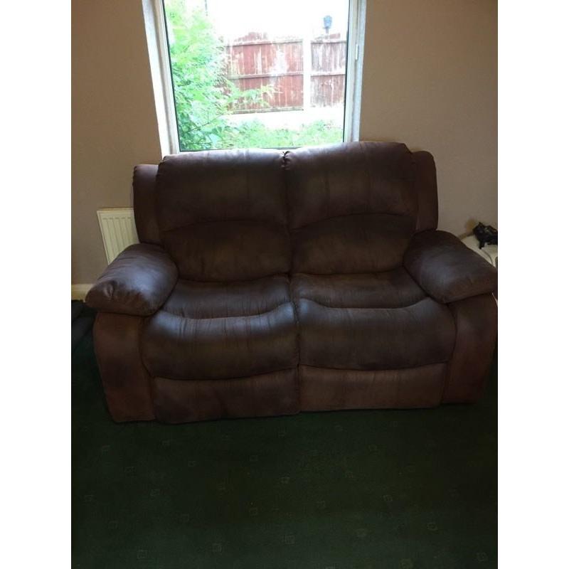 Reclining sofa and chair