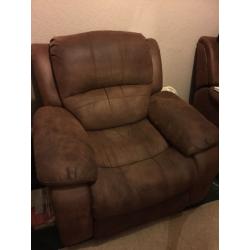 Reclining sofa and chair