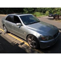 Lexus IS200 SE 1998cc Petrol 6 speed manual 4 door saloon Y reg 01/03/2001 Silver