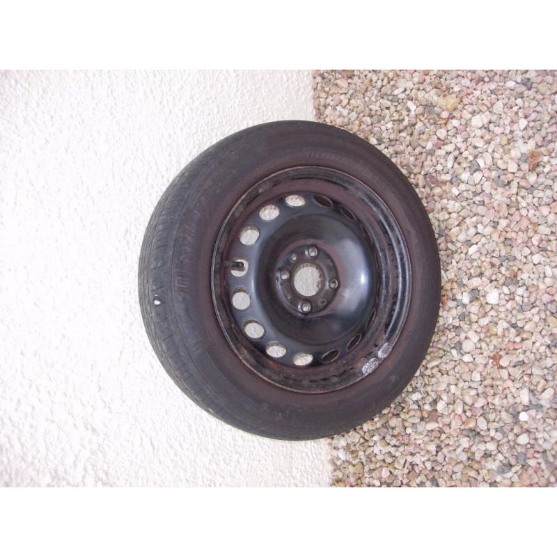 Fiat 500 Popular (12plate) – full size spare wheel with tyre