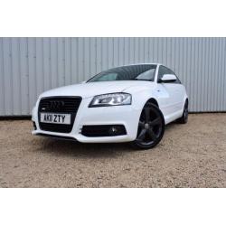 2011 11 AUDI A3 2.0 TDI QUATTRO S LINE BLACK EDITION 3D 168 BHP DIESEL