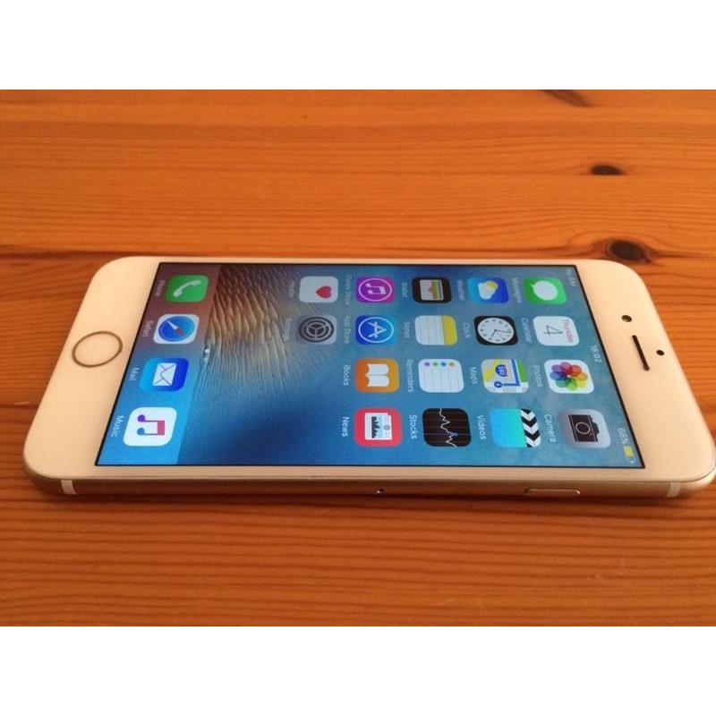 White/gold iPhone (Vodafone, free delivery, more phones available)