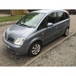 Vauxhall Meriva, good condition, only 1 previous owner, MOT'ed recently in June 2016