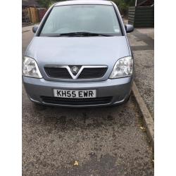 Vauxhall Meriva, good condition, only 1 previous owner, MOT'ed recently in June 2016