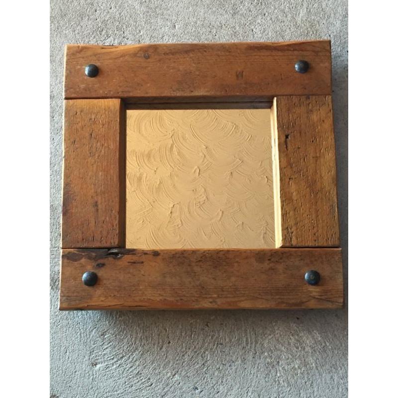 Wooden rustic mirror