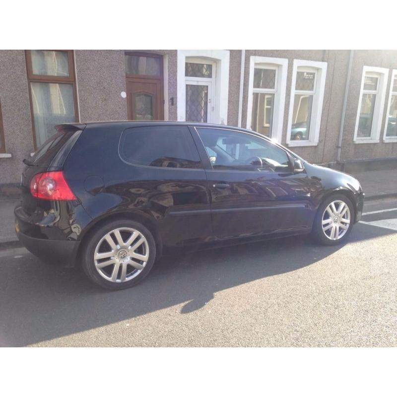 Black Volkswagen Golf Diesel 1.9 long MOT, part service history, Timing belt changed 2013