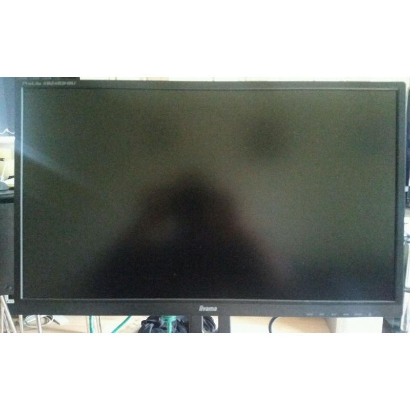 Iiyama ProLite XB2483HSU-B2 (24" Inch) LED Backlit LCD Monitor 3000:1 250cd/m2