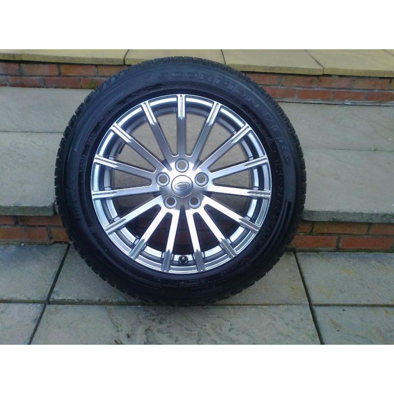 ALLOYS X 4 OF 19 INCH GENUINE RANGEROVER/DISCOVERY FULLY POWDERCOATED INA STUNNING SHADOWCHROME NICE