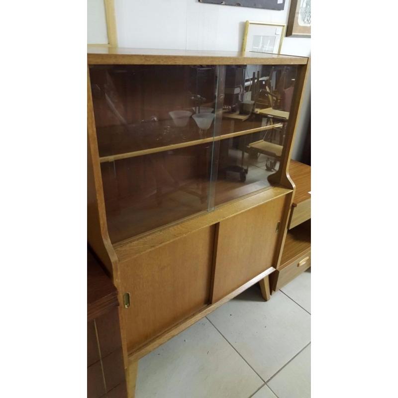 Vintage Display Cabinet with Storage