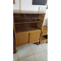 Vintage Display Cabinet with Storage