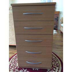 Slim tall chest of drawers