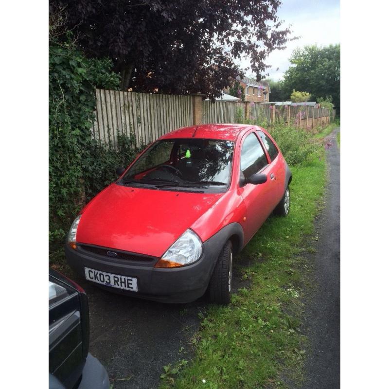 Ford ka 1.3 low miles, mot April 17 some work needed but drives fine