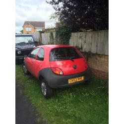 Ford ka 1.3 low miles, mot April 17 some work needed but drives fine