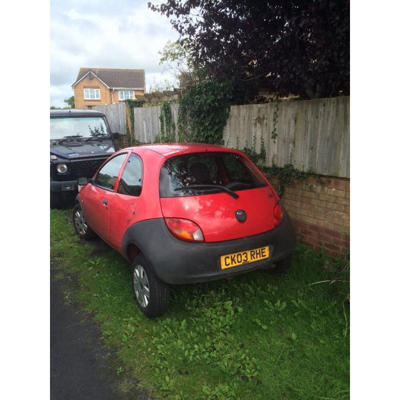 Ford ka 1.3 low miles, mot April 17 some work needed but drives fine