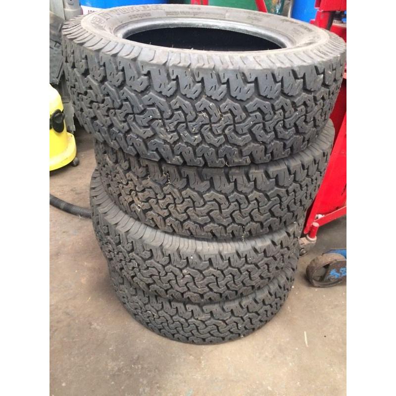 Insa turbo ranger 215/65/16 all terrain tyres x4