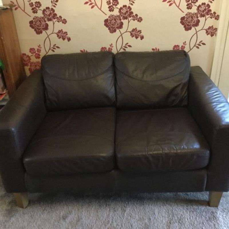 2 seater leather sofa