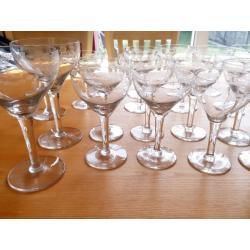 Set of glasses, 23 pieces