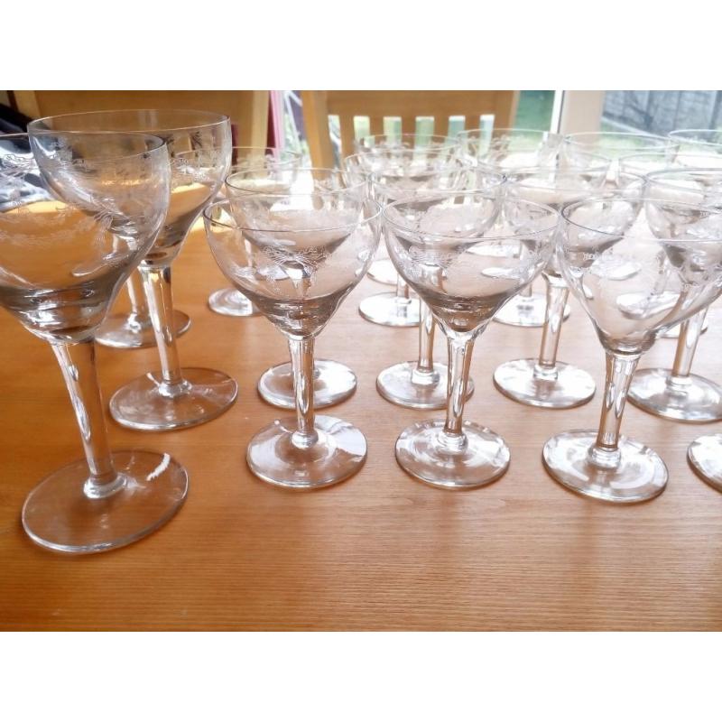 Set of glasses, 23 pieces