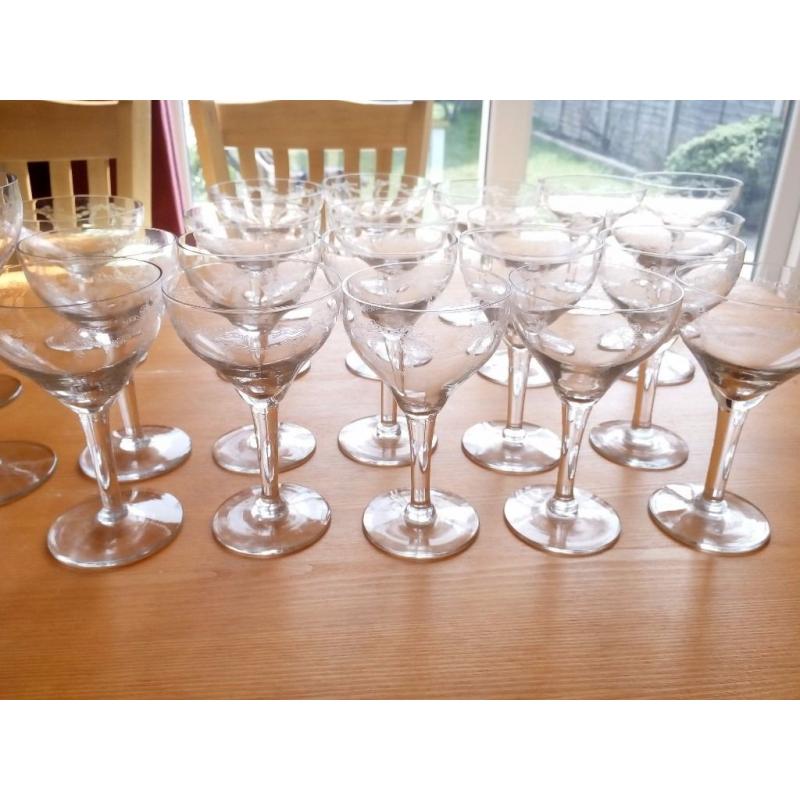 Set of glasses, 23 pieces