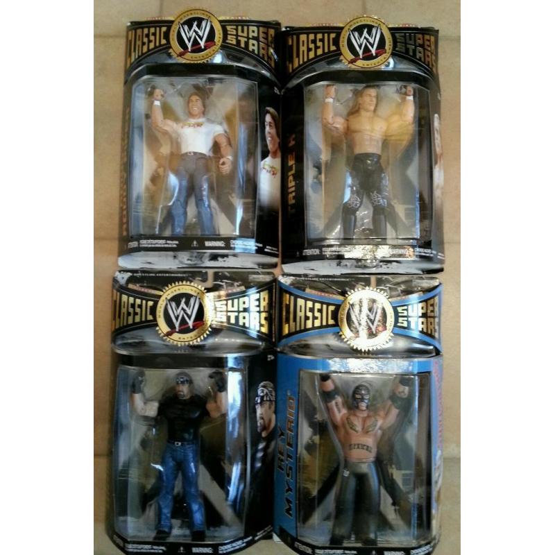 Jakks WWE Classic Superstars New Boxed MOC Figures 1, 2 and 3 Packs (Individually priced in listing)