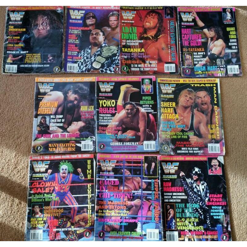 WWF WWE Magazines 1993 - 2002