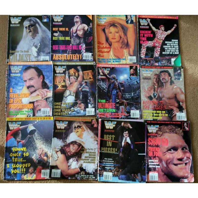 WWF WWE Magazines 1993 - 2002