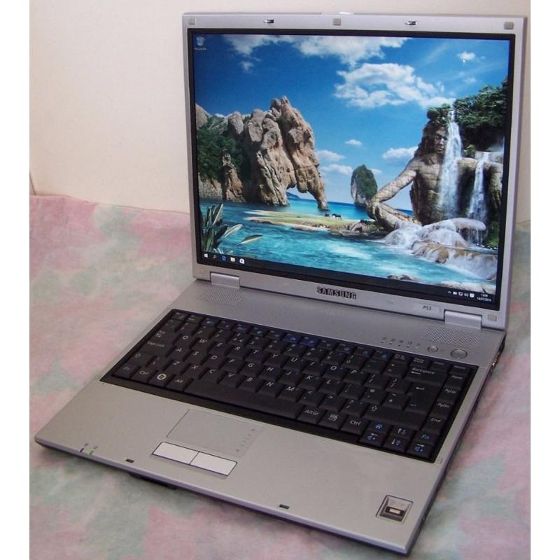 Samsung Laptop, Windows 7 or 10, Microsoft Office 2013, 15" Screen, WiFi, Intel Core 2 Duo, Charger