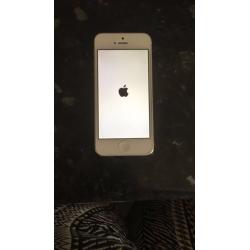 White iPhone 5 90 unlocked.