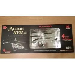 New Falcon XVII 4 Channel RC Remote Control Helicopter Alloy Metal Body Frame & Gyroscope