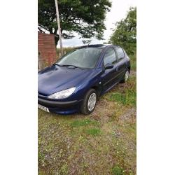 53 Plate Peugeot 206 1.1 S Mot till next year