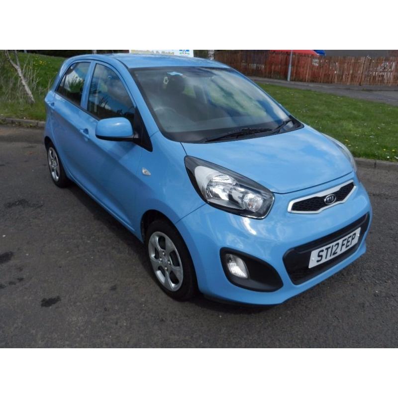 2012 KIA PICANTO 1.0 1 AIR 5 Door Hatchback Blue *****ZERO ROAD TAX *****