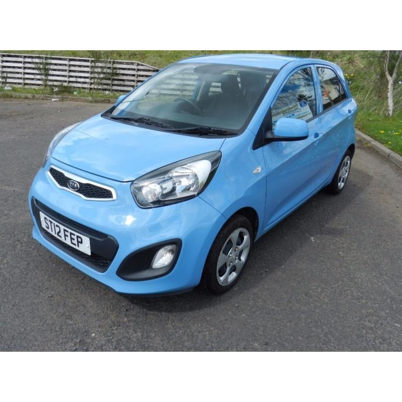 2012 KIA PICANTO 1.0 1 AIR 5 Door Hatchback Blue *****ZERO ROAD TAX *****