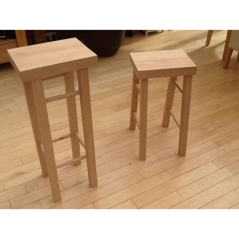 Bar ,science lab school stools in solid beech